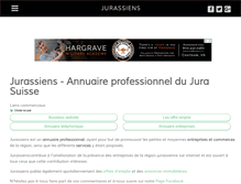 Tablet Screenshot of jurassiens.ch